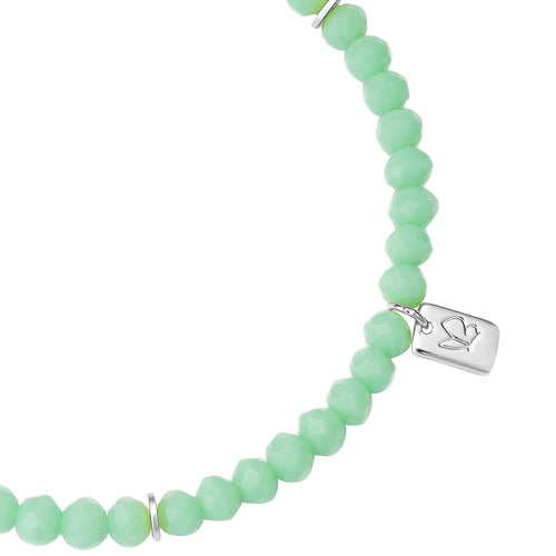 Armband silber PEARLS grün