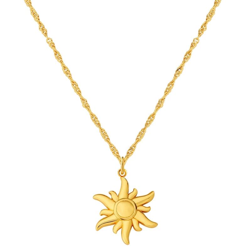 Kette mit Anhänger Sterling Silber gelbgold