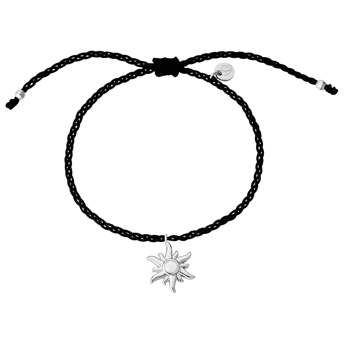 Textil-Armband SONNE silber