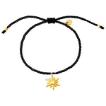 Textil-Armband SONNE gold