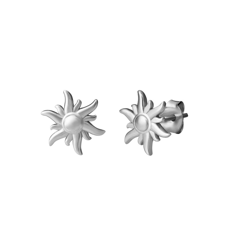 Ohrstecker Sonne silber