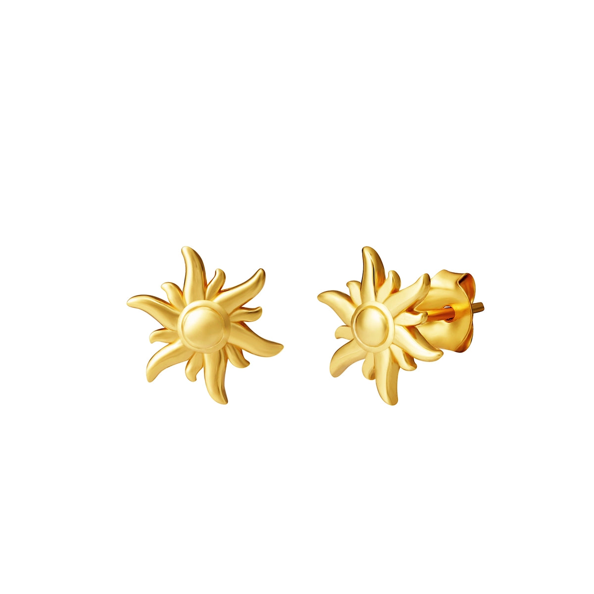 Ohrstecker Sonne gold