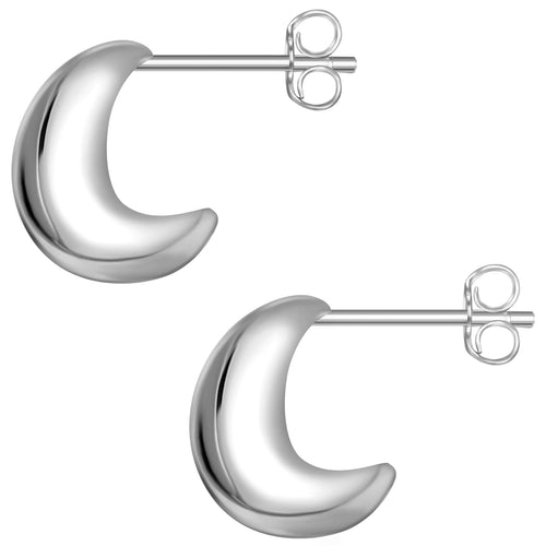 Ohrstecker Tropfen silber