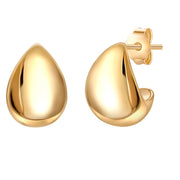 Ohrstecker Tropfen gold