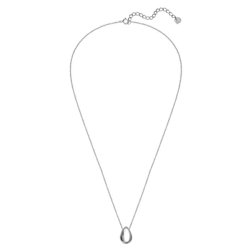 Kette mit Tropfen-Anhänger silber
