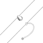 Kette mit Tropfen-Anhänger silber