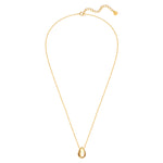 Kette mit Anhänger Tropfen gold