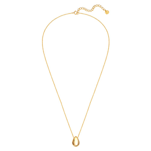 Kette mit Anhänger Tropfen gold