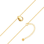 Kette mit Anhänger Tropfen gold