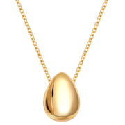 Kette mit Anhänger Tropfen gold