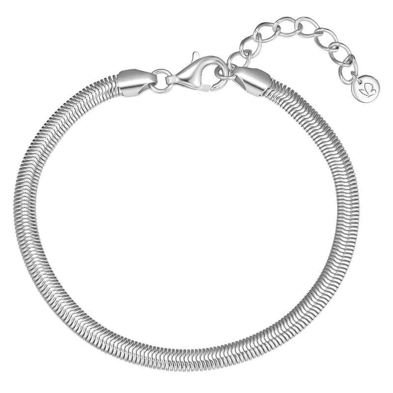 Schlangenarmband silber