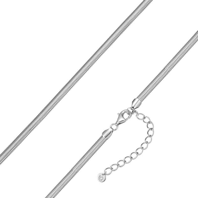 Schlangenkette silber