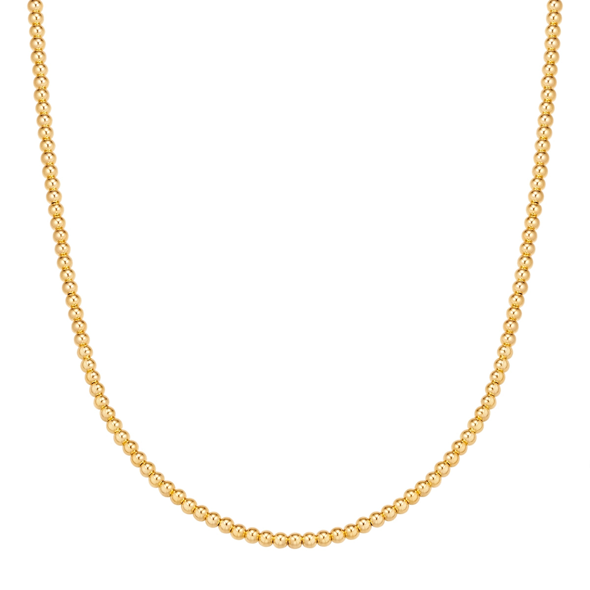 Kugelkette gold aus 925er Silber vergoldet