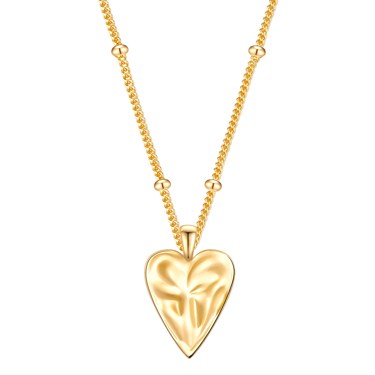 Gold-Kette mit Herz-Anhänger