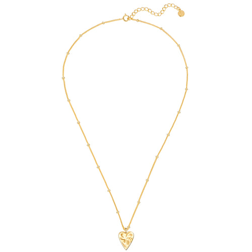 Gold-Kette mit Herz-Anhänger