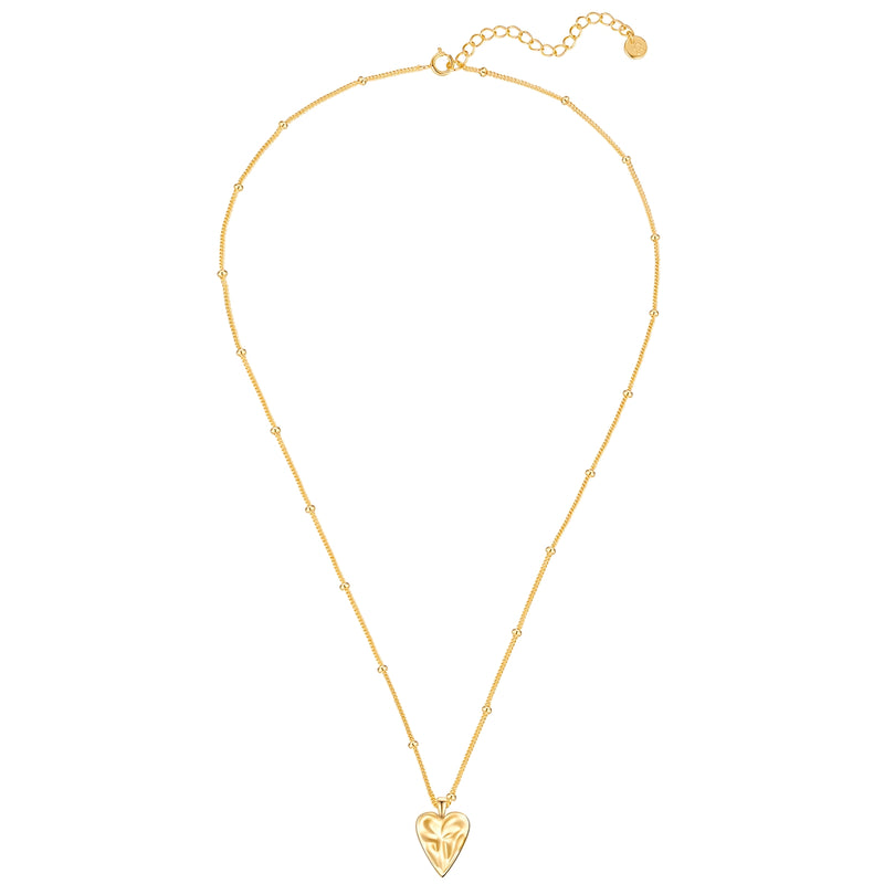 Gold-Kette mit Herz-Anhänger