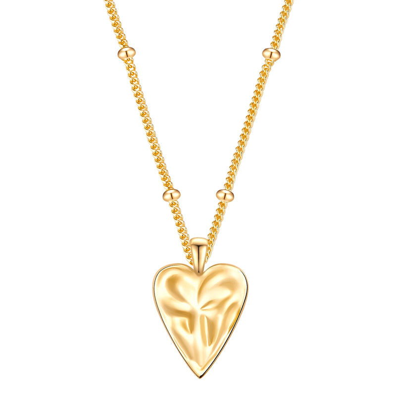 Gold-Kette mit Herz-Anhänger