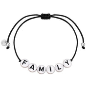 Textil Armband schwarz FAMILY