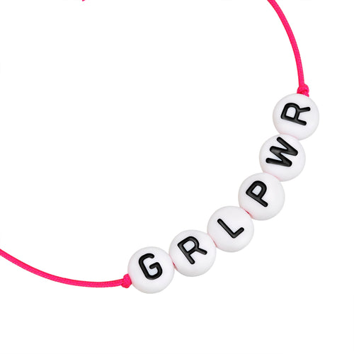 Textil Armband pink GRLPWR