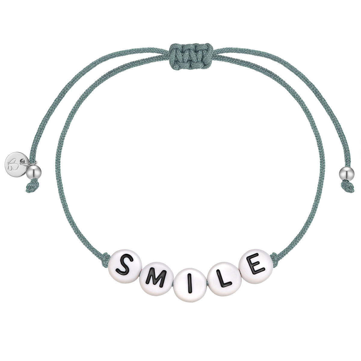Armband Textil grau SMILE