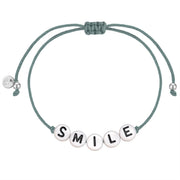 Armband Textil grau SMILE