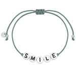 Armband Textil grau SMILE