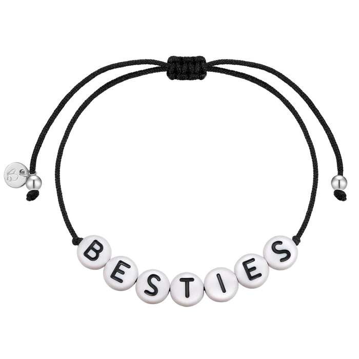 Textil Armband BESTIES schwarz