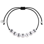 Textil Armband BESTIES schwarz
