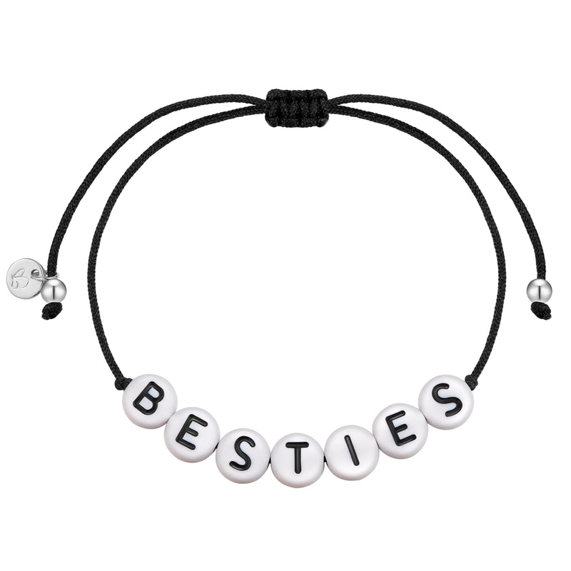 Textil Armband BESTIES schwarz