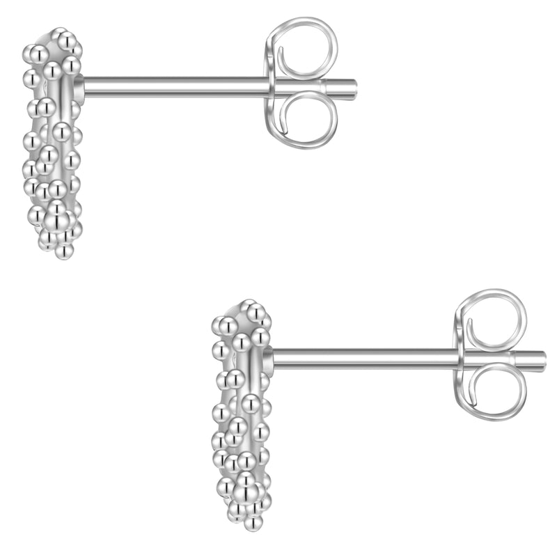 Ohrstecker Herz Brez'n silber