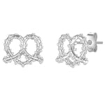 Ohrstecker Herz Brez'n silber