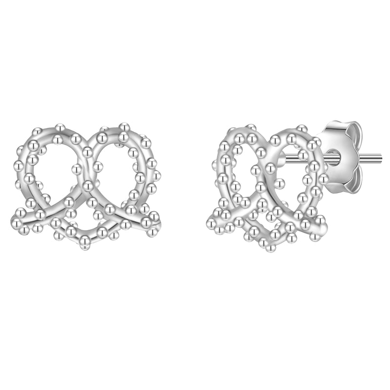 Ohrstecker Herz Brez'n silber