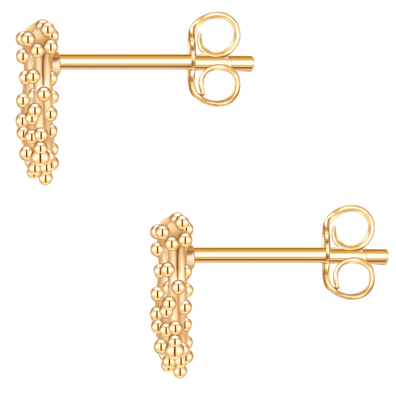 Ohrstecker Herz Brez'n gelbgold