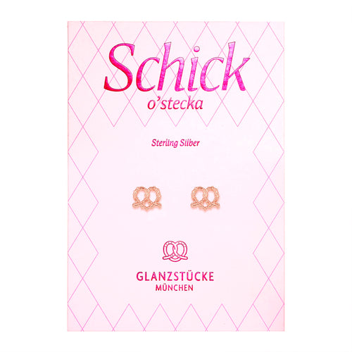 Ohrstecker Herz Brez'n roségold