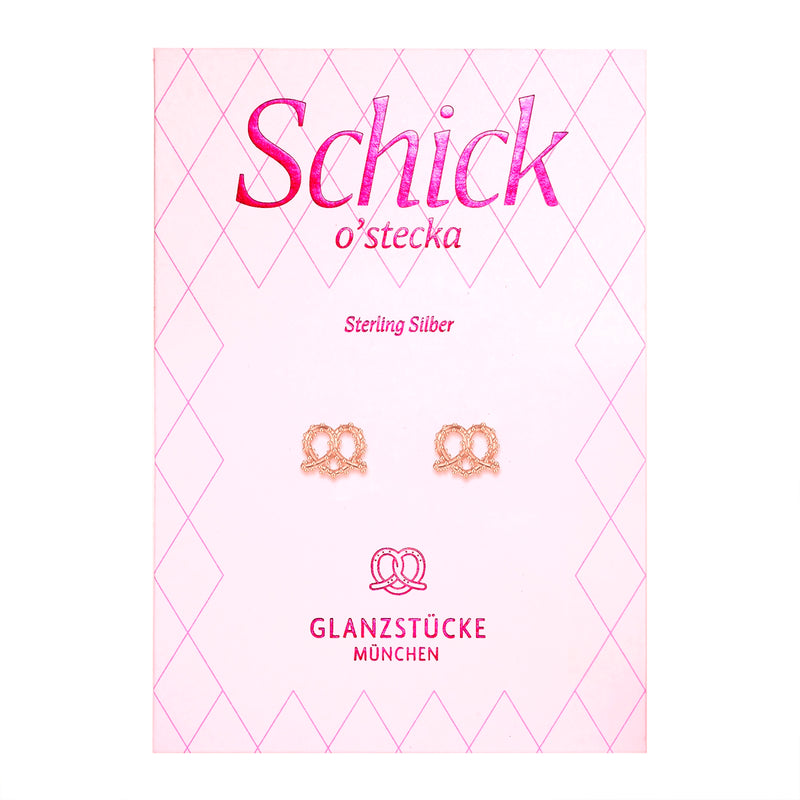 Ohrstecker Herz Brez'n roségold