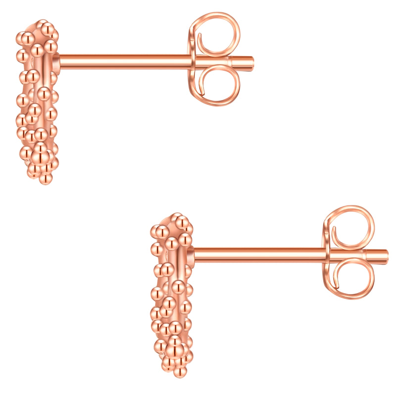 Ohrstecker Herz Brez'n roségold