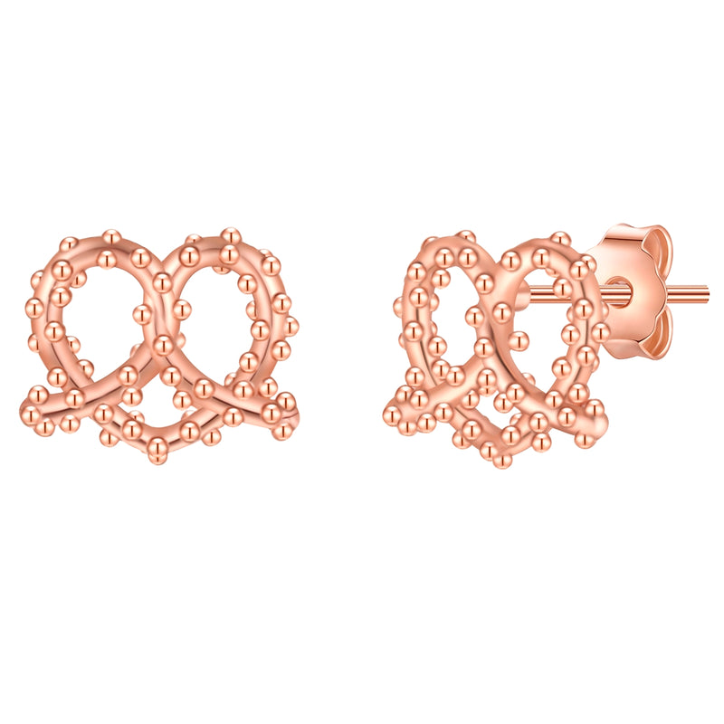 Ohrstecker Herz Brez'n roségold