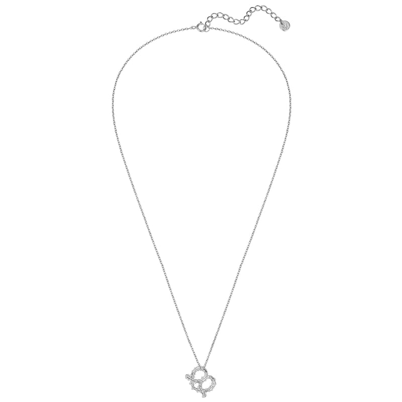 Kette mit Anhänger Herz Brez'n silber