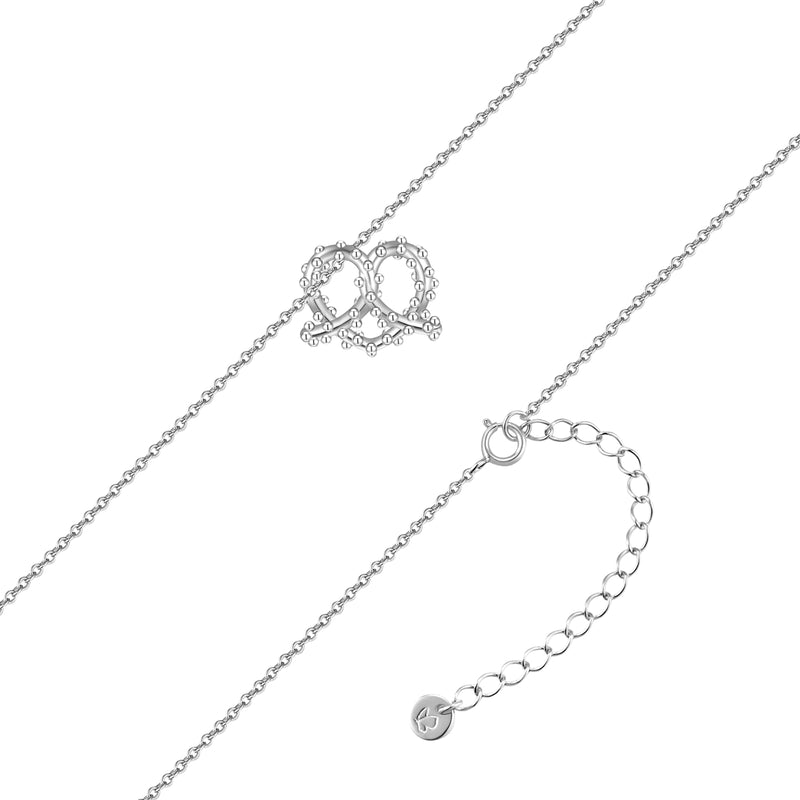 Kette mit Anhänger Herz Brez'n silber