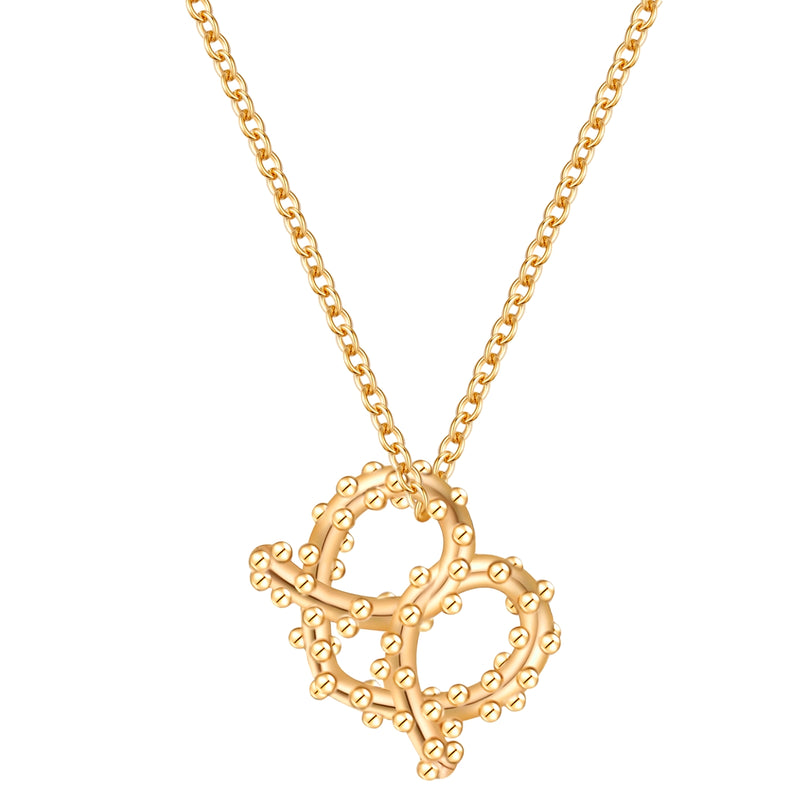 Kette mit Anhänger Herz Brez'n gelbgold