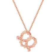 Kette mit Anhänger Herz Brez'n roségold