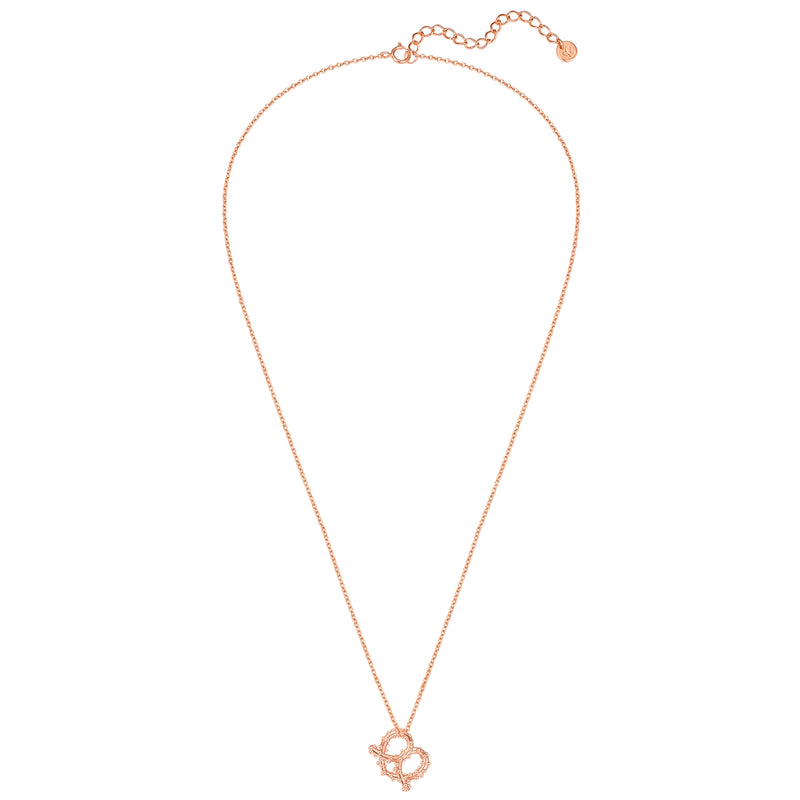 Kette mit Anhänger Herz Brez'n roségold