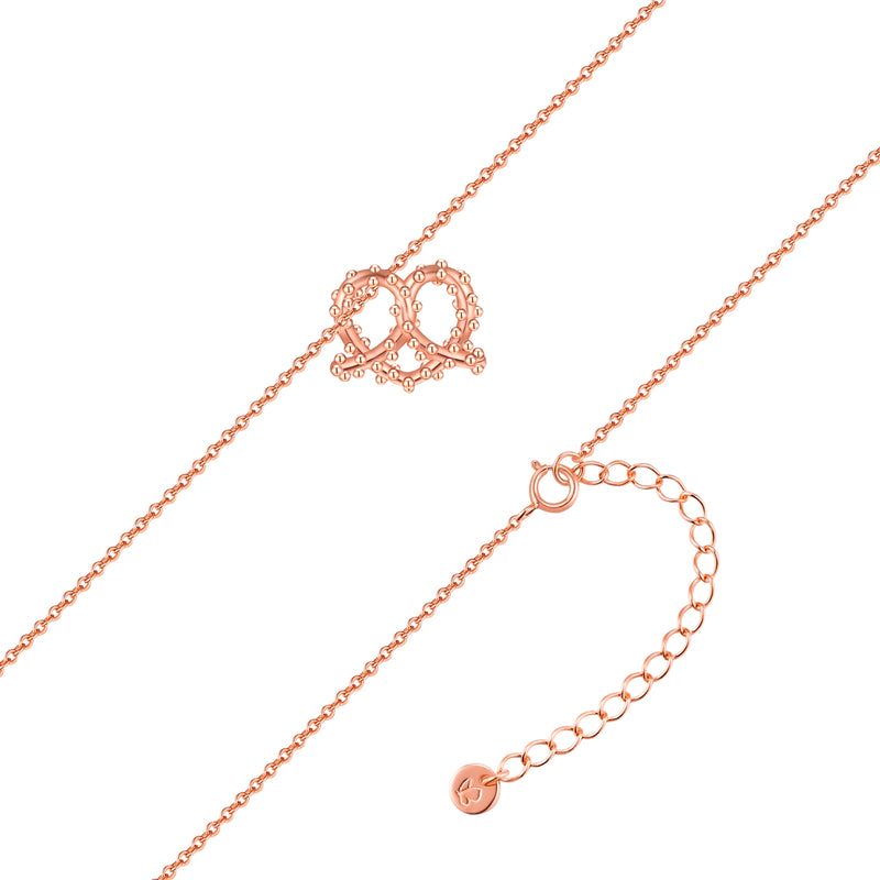 Kette mit Anhänger Herz Brez'n roségold