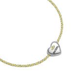 Textil-Armband salbei HASERL silber