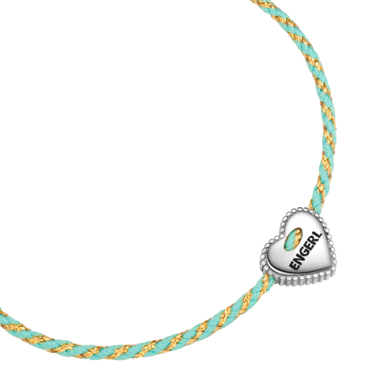 Textil-Armband türkis ENGERL silber