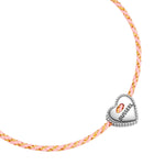 Textil-Armband pink BUSSERL silber