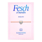 Textil-Armband pink I MOG DI silber