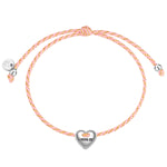 Textil-Armband pink I MOG DI silber