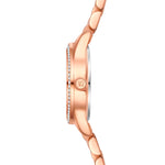 Damen Uhr Lehel weiß mit Edelstahl-Armband roségold