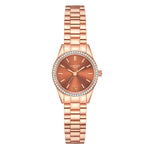 Damen Uhr Lehel weiß mit Edelstahl-Armband roségold